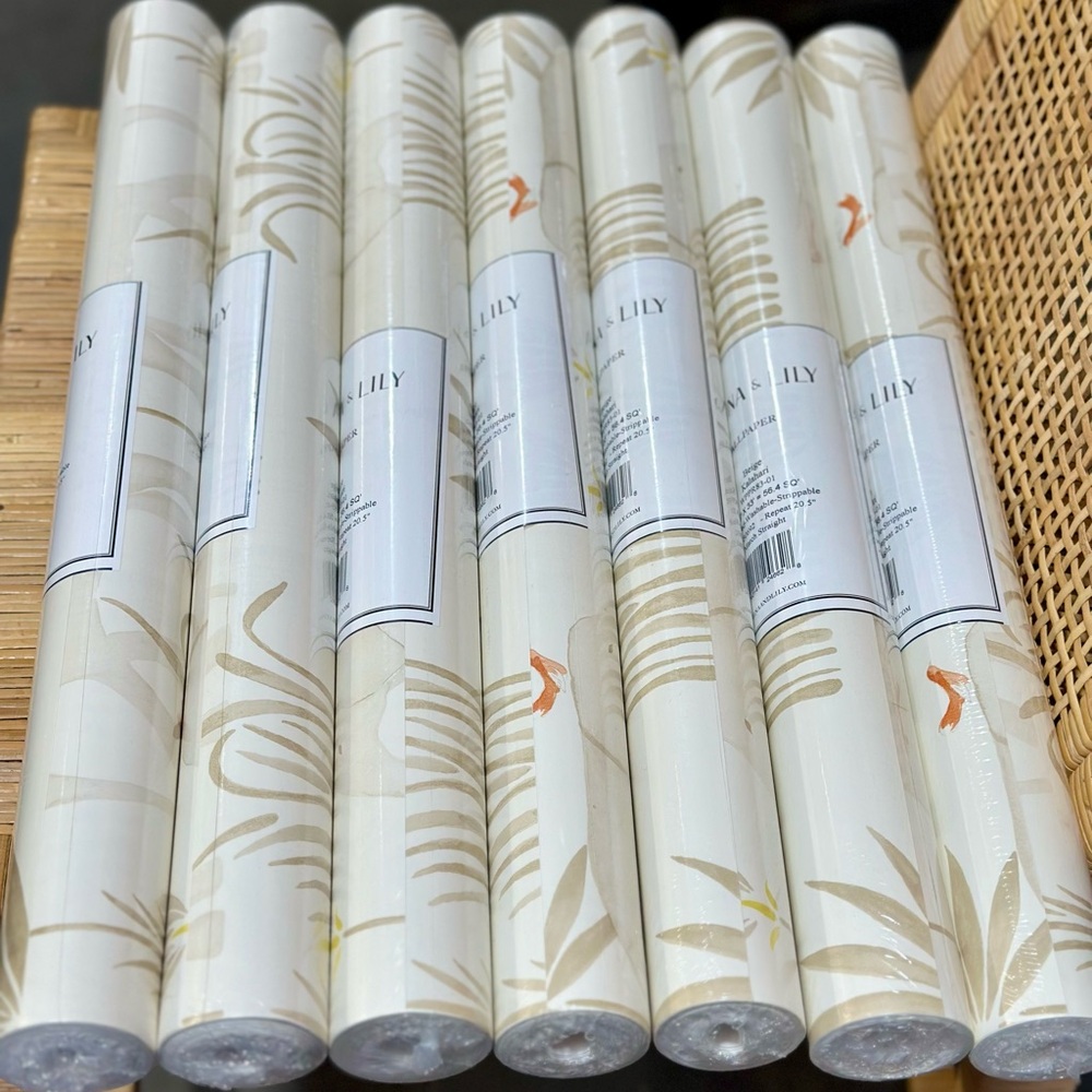 NEW Serena & Lily Kalahari Wallpaper (Traditional/Unpasted)-Beige
